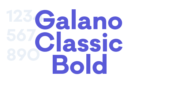 Galano Classic Bold font free