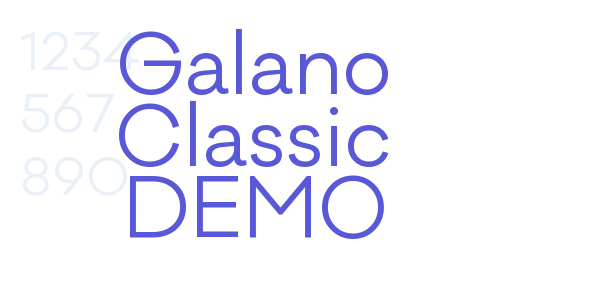 Galano Classic DEMO font