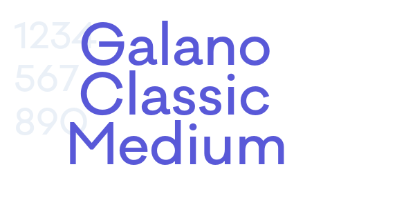 Galano Classic Medium font free