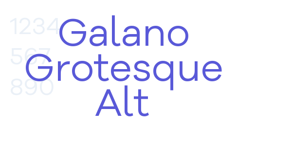 Galano Grotesque Alt font free