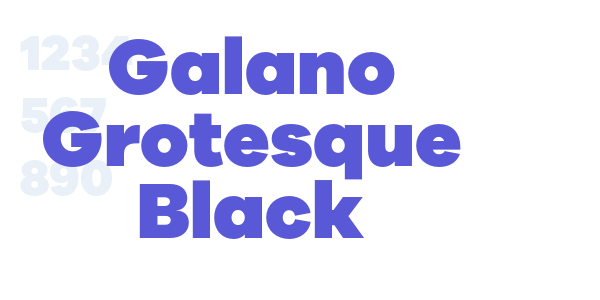 Galano Grotesque Black font free