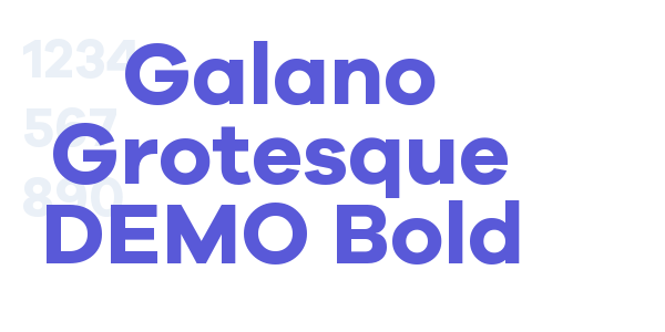 Galano Grotesque DEMO Bold font free