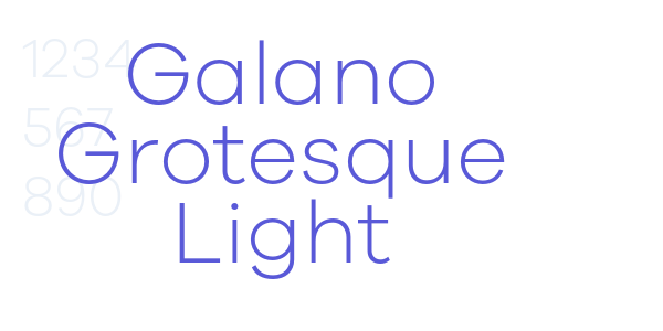 Galano Grotesque Light font free