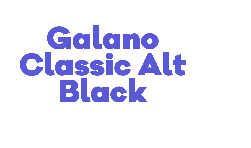 Galano Classic Alt Black Font Download