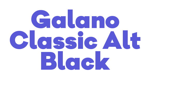 Galano Classic Alt Black Font Download