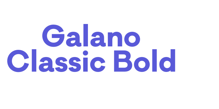 Galano Classic Bold Font Download