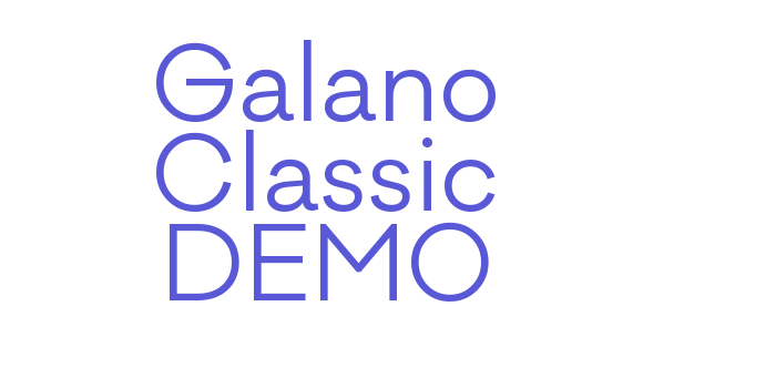 Galano Classic DEMO Font Download