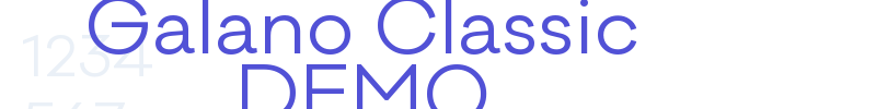 Galano Classic DEMO-font