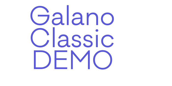 Galano Classic DEMO Font