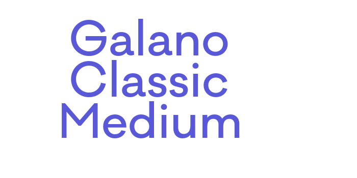 Galano Classic Medium Font Download