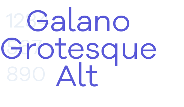 Galano Grotesque Alt Font