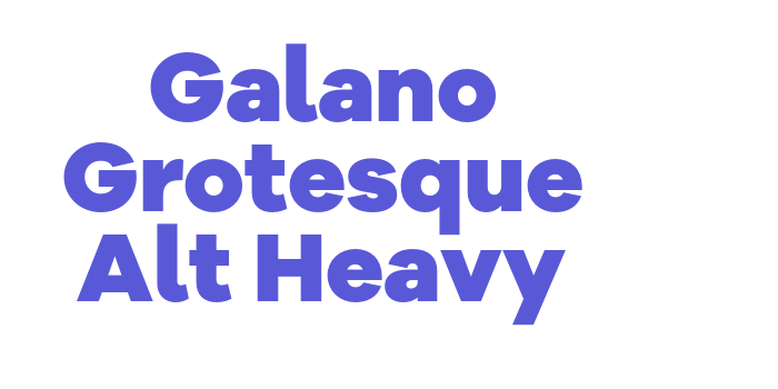 Galano Grotesque Alt Heavy Font Download