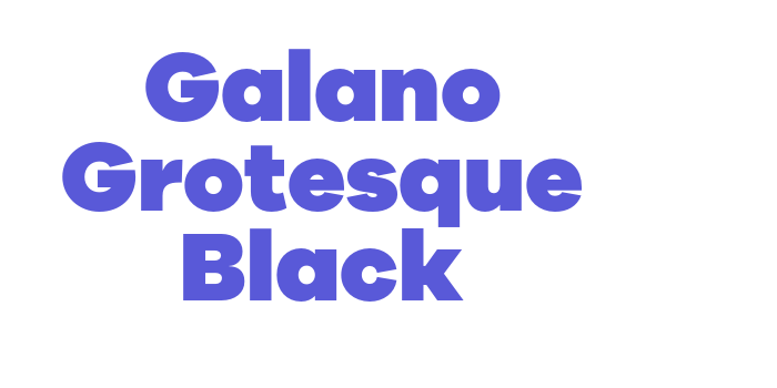 Galano Grotesque Black Font Download