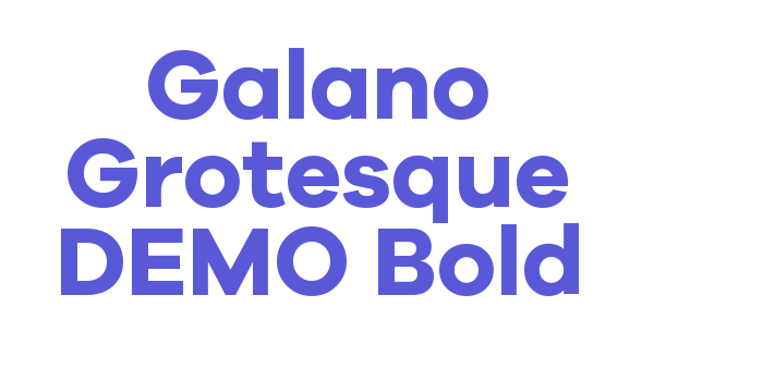 Galano Grotesque DEMO Bold Font Download