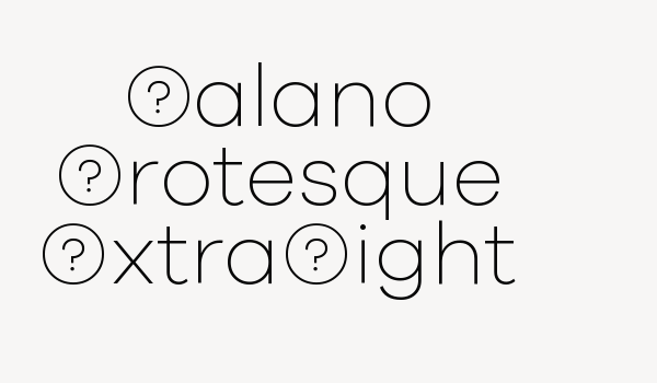 Galano Grotesque ExtraLight Font