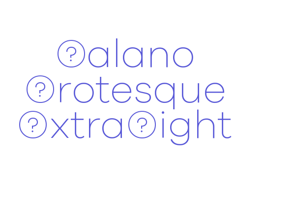 Galano Grotesque ExtraLight Font