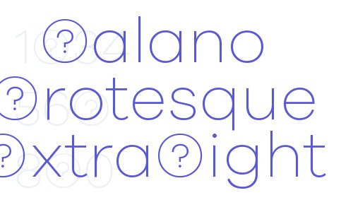 Galano Grotesque ExtraLight Font Download