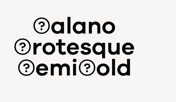 Galano Grotesque SemiBold Font