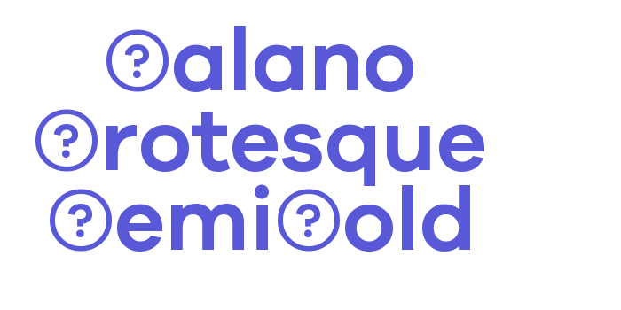 Galano Grotesque SemiBold Font