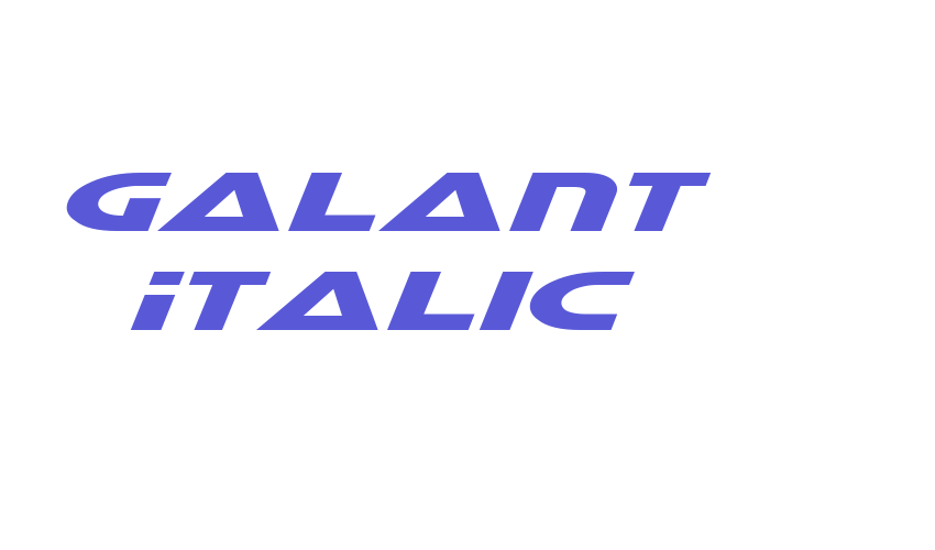 Galant Italic Font