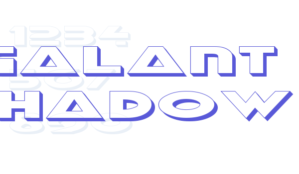 Galant Shadow Font