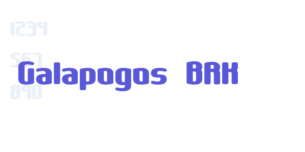 Galapogos BRK font free