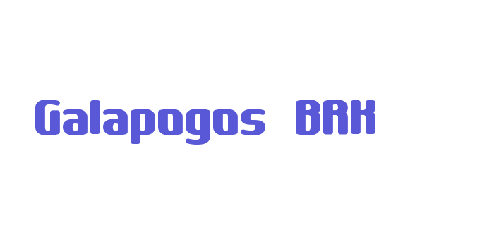 Galapogos BRK Font Download