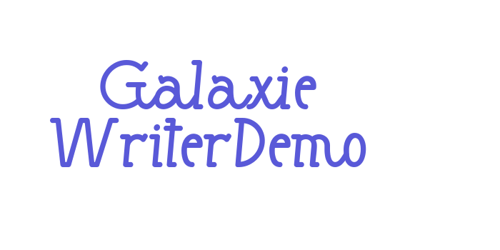 Galaxie WriterDemo Font Download