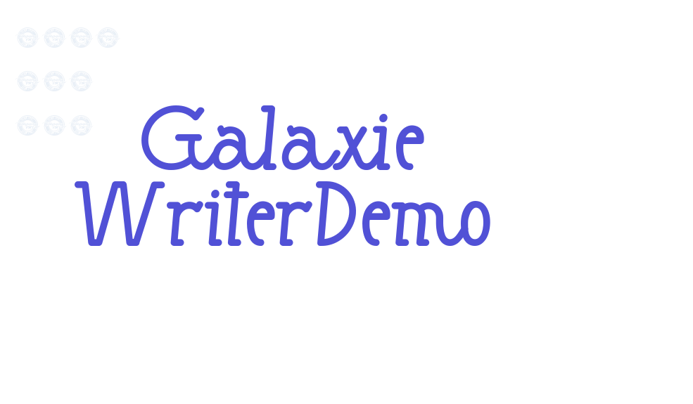 Galaxie WriterDemo-font-download