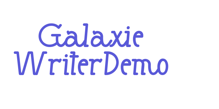 Galaxie WriterDemo Font