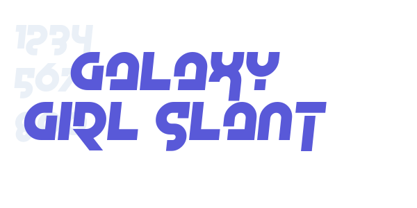 Galaxy Girl Slant font free