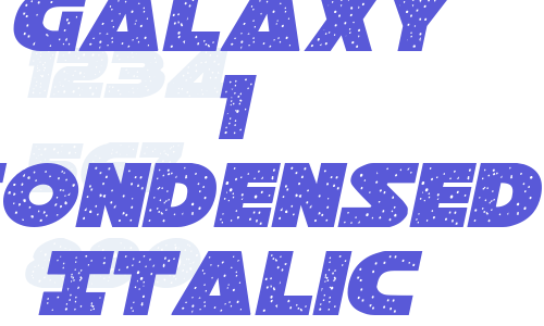 Galaxy 1 Condensed Italic Font