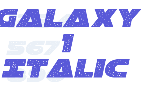 Galaxy 1 Italic Font