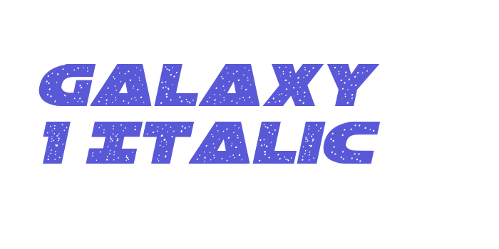 Galaxy 1 Italic Font Download