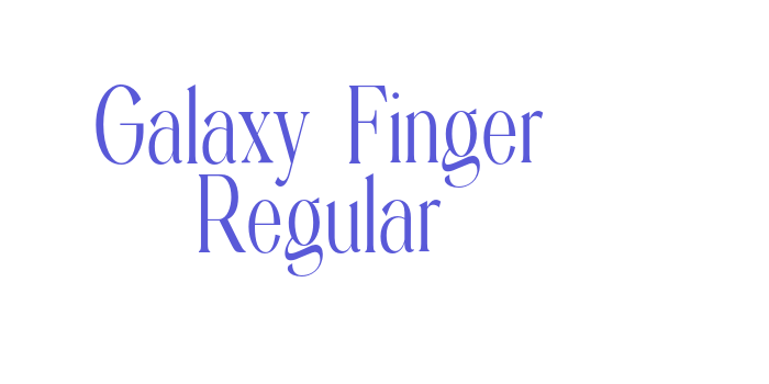 Galaxy Finger Regular Font Download