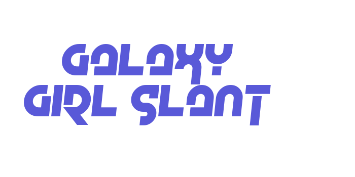 Galaxy Girl Slant Font Download