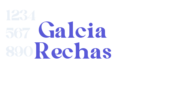 Galcia Rechas font free