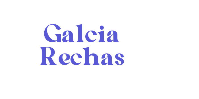 Galcia Rechas Font Download