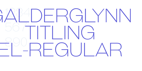 Galderglynn Titling El-Regular font free