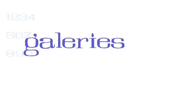 Galeries font free