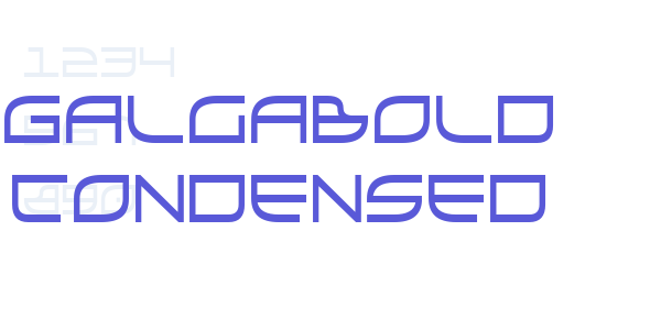 GalgaBold Condensed font free