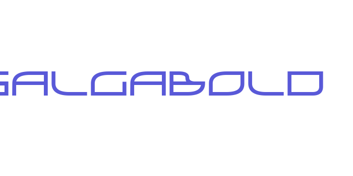 GalgaBold Font Download