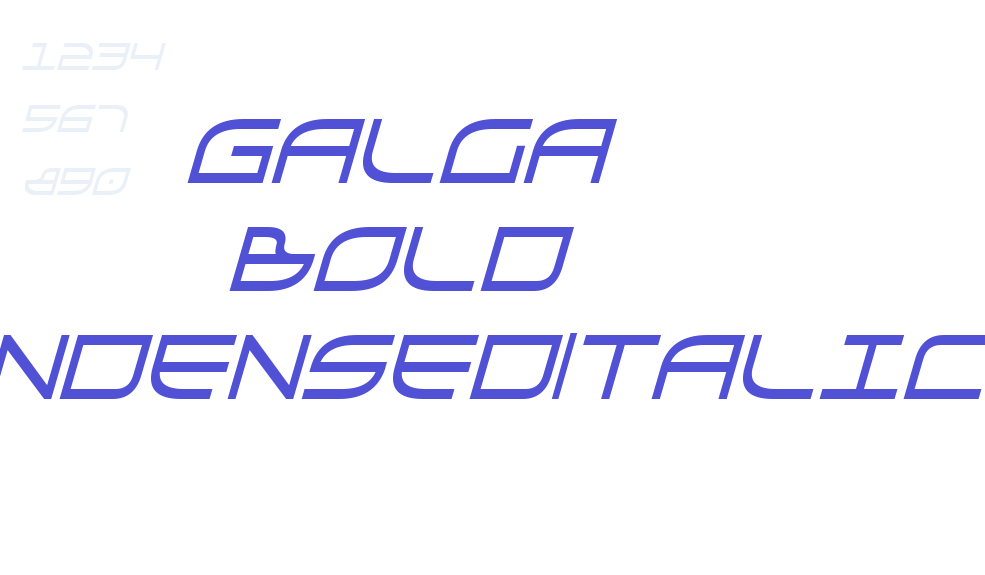 Galga Bold CondensedItalic-font-download