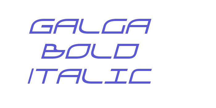 Galga Bold Italic Font Download