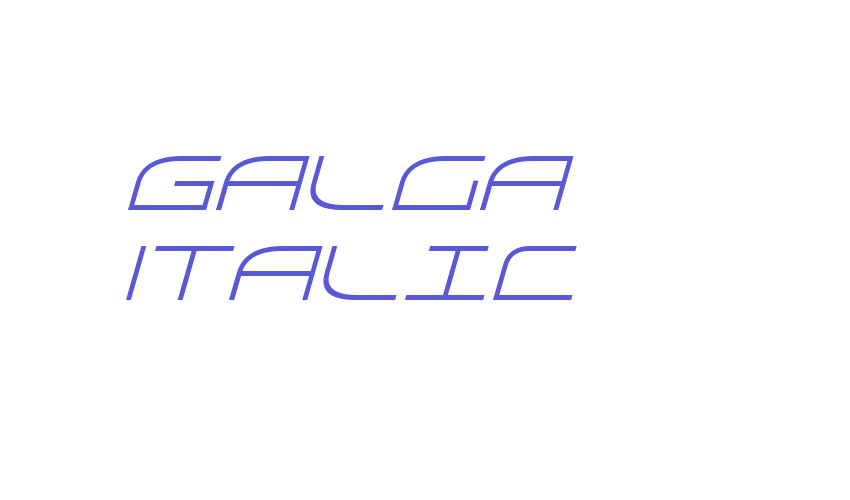 Galga Italic Font