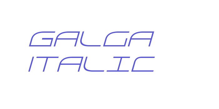 Galga Italic Font Download