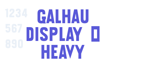 Galhau Display – Heavy font