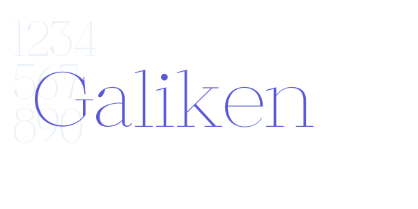 Galiken font