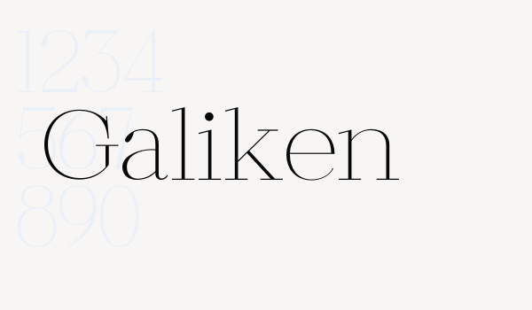 Galiken Font