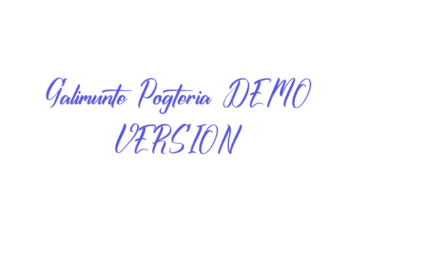 Galimunte Pogteria DEMO VERSION Font Download